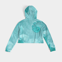 Turquoise Waters - Crop Hoodie