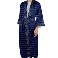 Marina Waves - Satin Robe (Long)