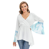 
              Salt Water Flair - Bell Sleeve Blouse
            