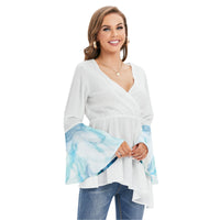 
              Salt Water Flair - Bell Sleeve Blouse
            