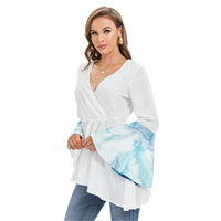 
              Salt Water Flair - Bell Sleeve Blouse
            