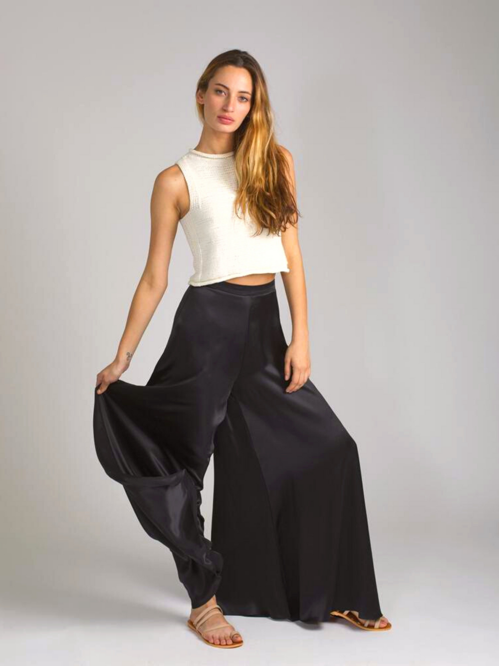 Business - Satin Palazzo Pants