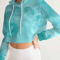 Turquoise Waters - Crop Hoodie