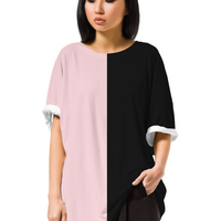 Colorblocked - Batwing Blouse