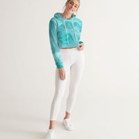 Turquoise Waters - Crop Hoodie