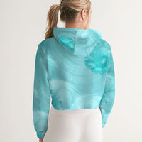 Turquoise Waters - Crop Hoodie