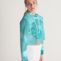 Turquoise Waters - Crop Hoodie