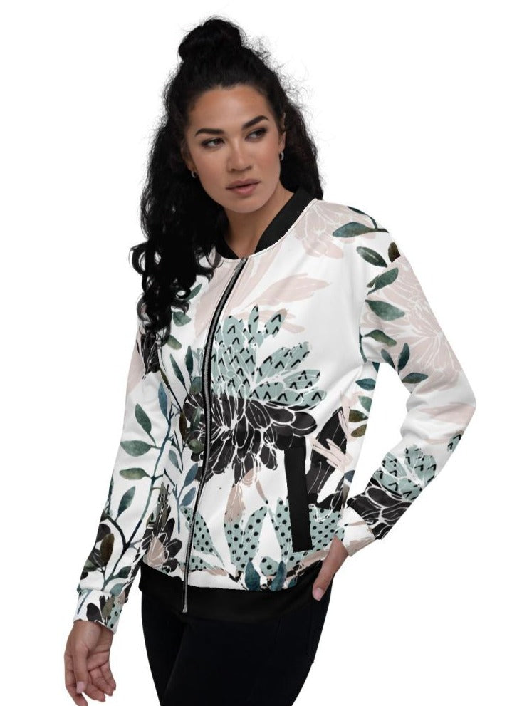 Floral Aquarelle - Bomber Jacket