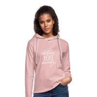 
              Be Sweet to Yourself - Lightweight Terry Hoodie - cream heather pink
            